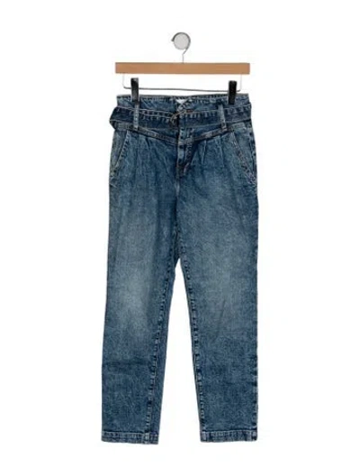 Pre-owned Simkhai High-rise Straight Leg Jeans In Blue