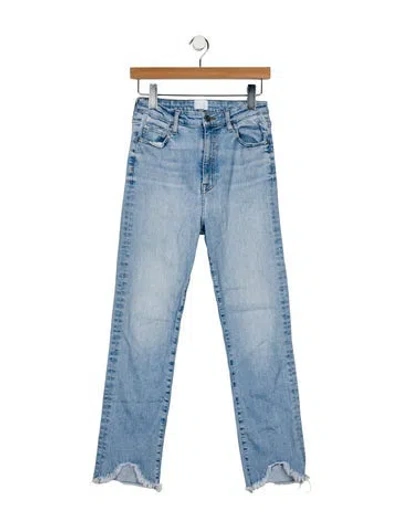 Pre-owned Simkhai High-rise Straight Leg Jeans In Blue