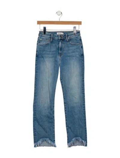 Pre-owned Simkhai High-rise Straight Leg Jeans In Blue