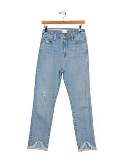 Pre-owned Simkhai High-rise Straight Leg Jeans In Blue