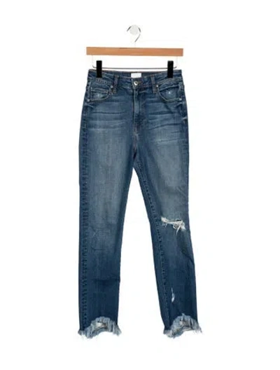 Pre-owned Simkhai High-rise Straight Leg Jeans In Blue