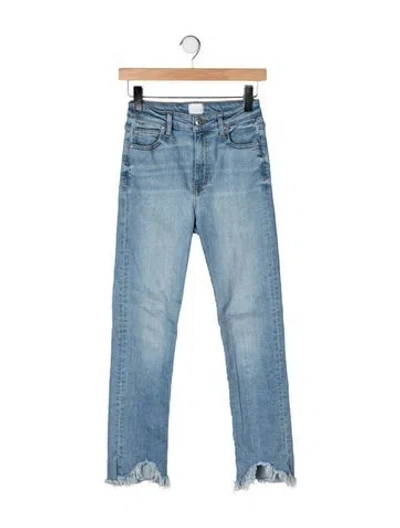 Pre-owned Simkhai High-rise Straight Leg Jeans In Blue