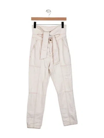 Pre-owned Simkhai High-rise Straight Leg Jeans In Blue