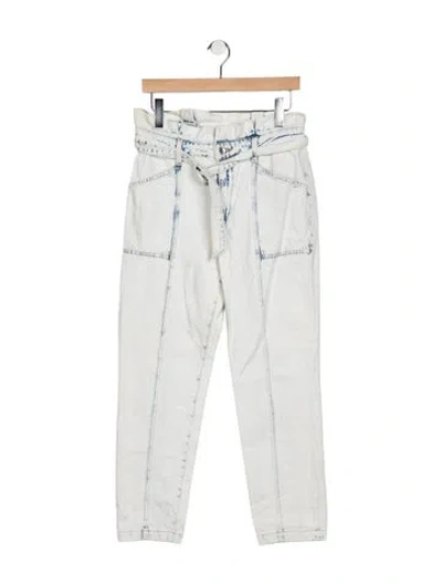 Pre-owned Simkhai High-rise Straight Leg Jeans In Blue