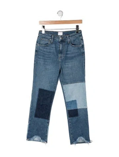 Pre-owned Simkhai High-rise Straight Leg Jeans In Blue