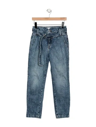 Pre-owned Simkhai High-rise Straight Leg Jeans In Blue