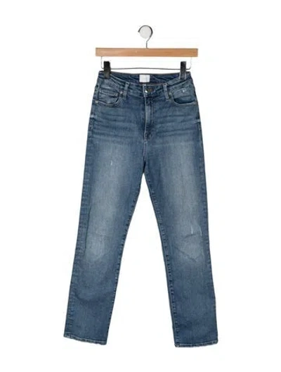 Pre-owned Simkhai High-rise Straight Leg Jeans In Blue