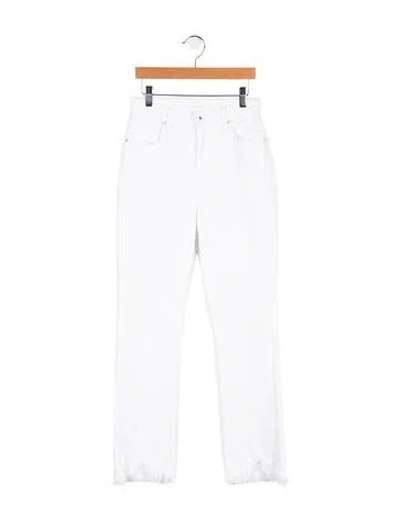 Pre-owned Simkhai High-rise Straight Leg Jeans In Blue