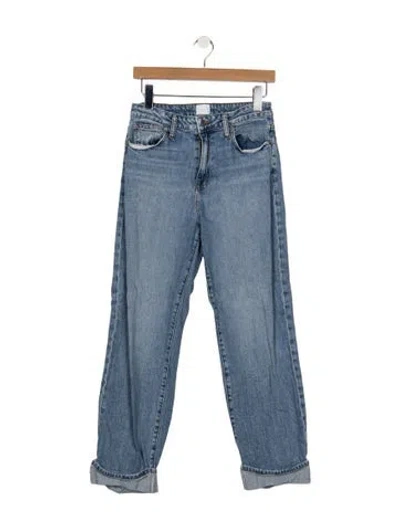 Pre-owned Simkhai High-rise Straight Leg Jeans In Blue
