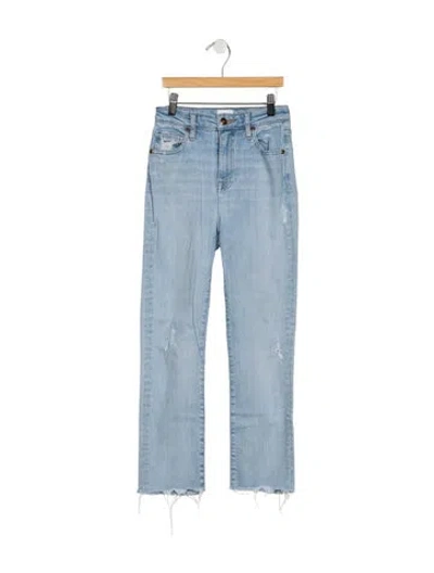 Pre-owned Simkhai High-rise Straight Leg Jeans In Blue