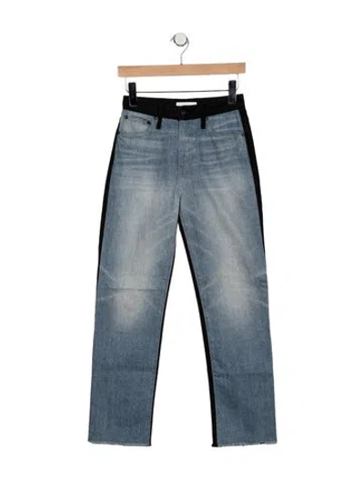 Pre-owned Simkhai High-rise Straight Leg Jeans In Blue