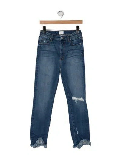 Pre-owned Simkhai High-rise Straight Leg Jeans In Blue