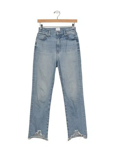 Pre-owned Simkhai High-rise Straight Leg Jeans In Blue