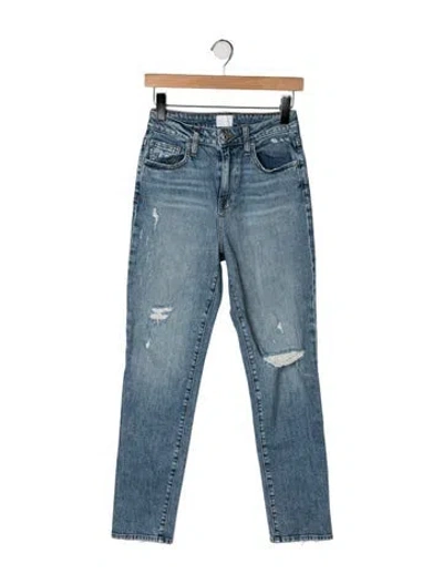 Pre-owned Simkhai High-rise Straight Leg Jeans In Blue