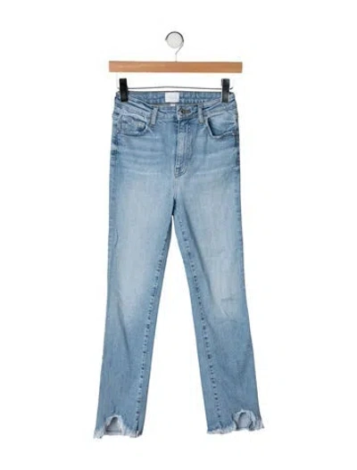 Pre-owned Simkhai High-rise Straight Leg Jeans In Blue
