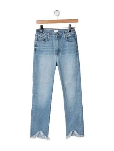 Pre-owned Simkhai High-rise Straight Leg Jeans In Blue