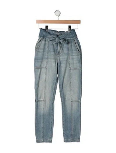 Pre-owned Simkhai High-rise Straight Leg Jeans In Blue