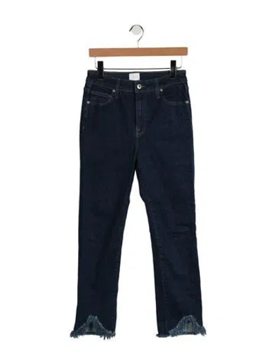 Pre-owned Simkhai High-rise Straight Leg Jeans In Blue