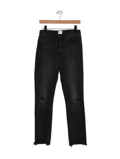 Pre-owned Simkhai High-rise Straight Leg Jeans In Blue