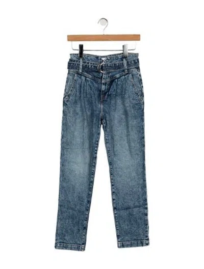 Pre-owned Simkhai High-rise Straight Leg Jeans In Blue