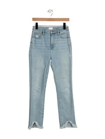 Pre-owned Simkhai High-rise Straight Leg Jeans In Blue