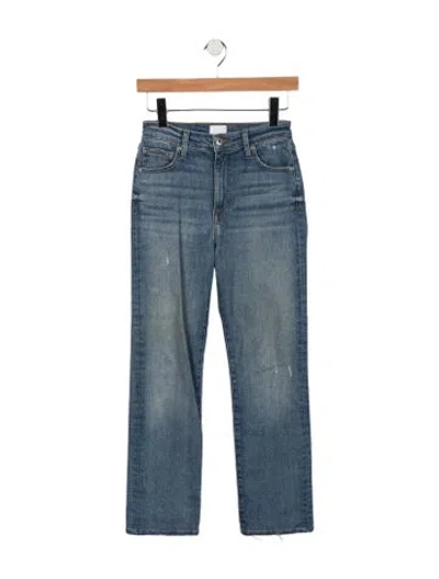 Pre-owned Simkhai High-rise Straight Leg Jeans In Blue
