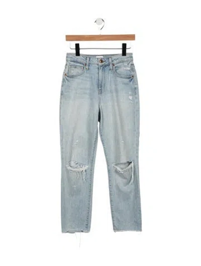 Pre-owned Simkhai High-rise Straight Leg Jeans In Blue
