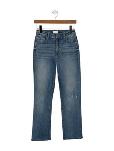 Pre-owned Simkhai High-rise Straight Leg Jeans In Blue