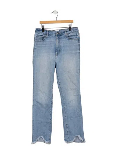 Pre-owned Simkhai High-rise Straight Leg Jeans In Blue