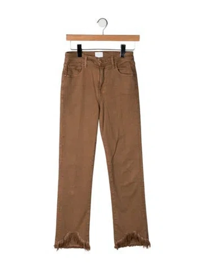 Pre-owned Simkhai High-rise Straight Leg Jeans In Brown