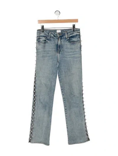 Pre-owned Simkhai High-rise Straight Leg Jeans In Multi