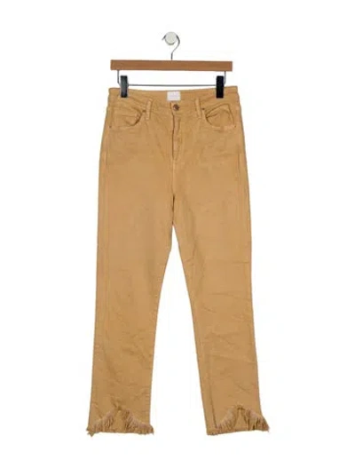 Pre-owned Simkhai High-rise Straight Leg Jeans In Neutral