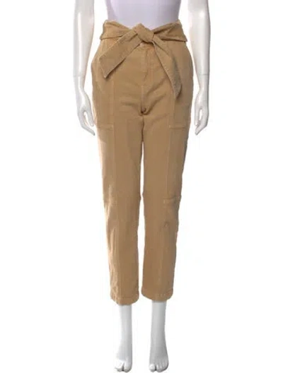 Pre-owned Simkhai High-rise Straight Leg Jeans In Neutral