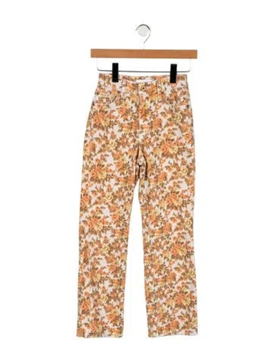 Pre-owned Simkhai High-rise Straight Leg Jeans In Neutral