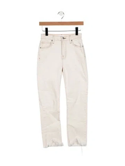 Pre-owned Simkhai High-rise Straight Leg Jeans In Neutral