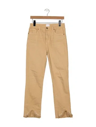 Pre-owned Simkhai High-rise Straight Leg Jeans In Neutrals
