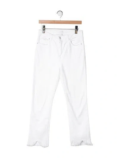 Pre-owned Simkhai High-rise Straight Leg Jeans In Neutrals