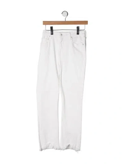 Pre-owned Simkhai High-rise Straight Leg Jeans In Neutrals