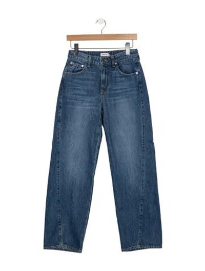 Pre-owned Simkhai High-rise Straight Leg Jeans W/ Tags In Blue