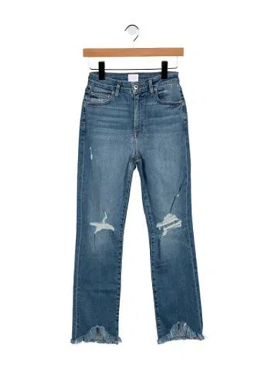 Pre-owned Simkhai High-rise Straight Leg Jeans W/ Tags In Blue