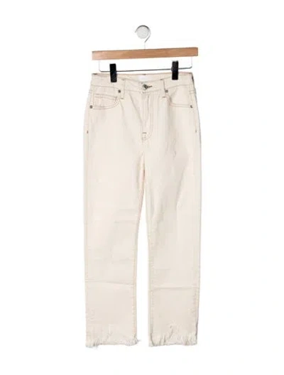 Pre-owned Simkhai High-rise Straight Leg Jeans W/ Tags In Neutrals