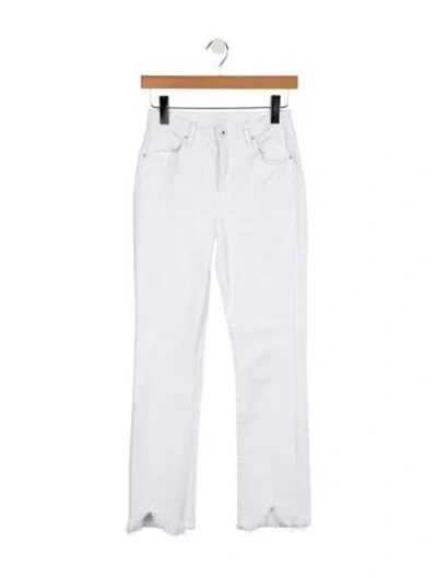 Pre-owned Simkhai High-rise Straight Leg Jeans In White