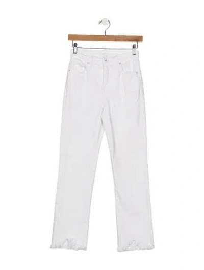 Pre-owned Simkhai High-rise Straight Leg Jeans In White