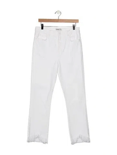 Pre-owned Simkhai High-rise Straight Leg Jeans In White