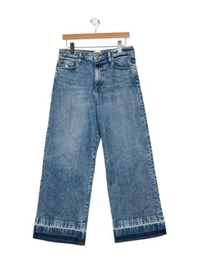 Pre-owned Simkhai High-rise Wide Leg Jeans In Blue