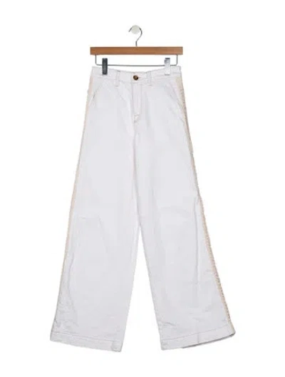 Pre-owned Simkhai High-rise Wide Leg Jeans In Blue