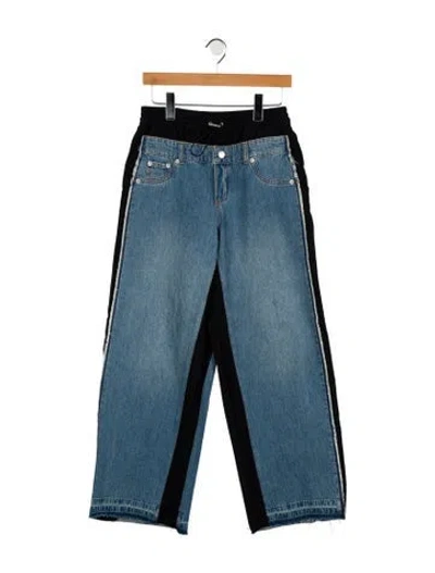 Pre-owned Simkhai High-rise Wide Leg Jeans In Blue