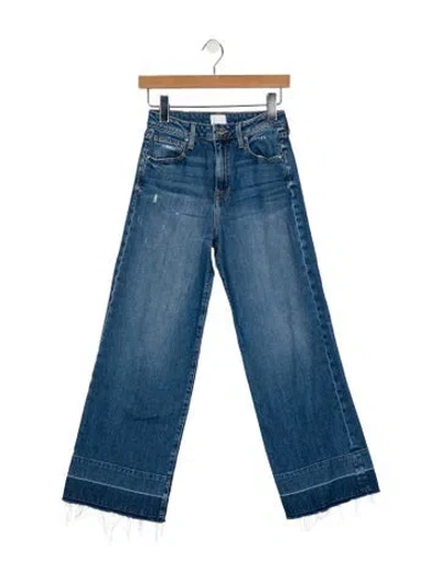 Pre-owned Simkhai High-rise Wide Leg Jeans In Blue