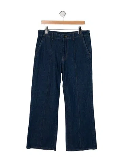Pre-owned Simkhai High-rise Wide Leg Jeans In Blue