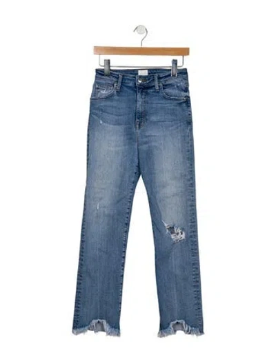 Pre-owned Simkhai High-rise Wide Leg Jeans In Blue